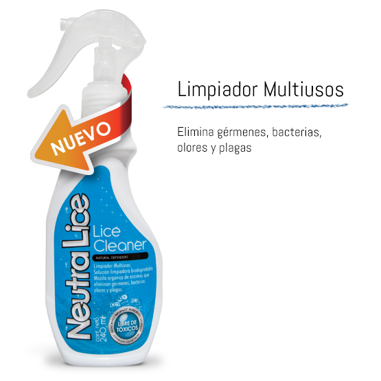 Limpiador orgánico para la limpieza en casa - Productos para eliminar piojos