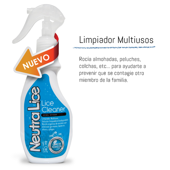 Limpiador orgánico para la limpieza en casa - Productos para eliminar piojos